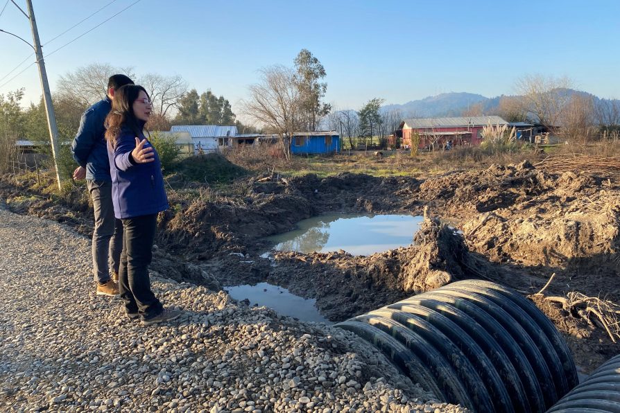 Delegada Presidencial Aly Valderrama Villarroel coordinó el arreglo del puente “El Burro” del sector de Putagán