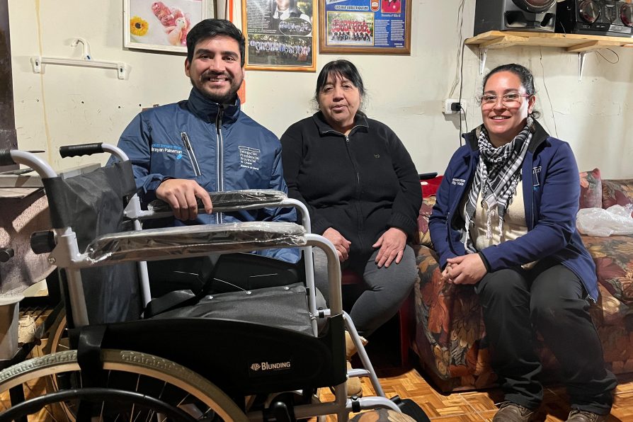 Delegación Presidencial de Linares concreta significativa entrega de silla de ruedas a vecina de Panimávida